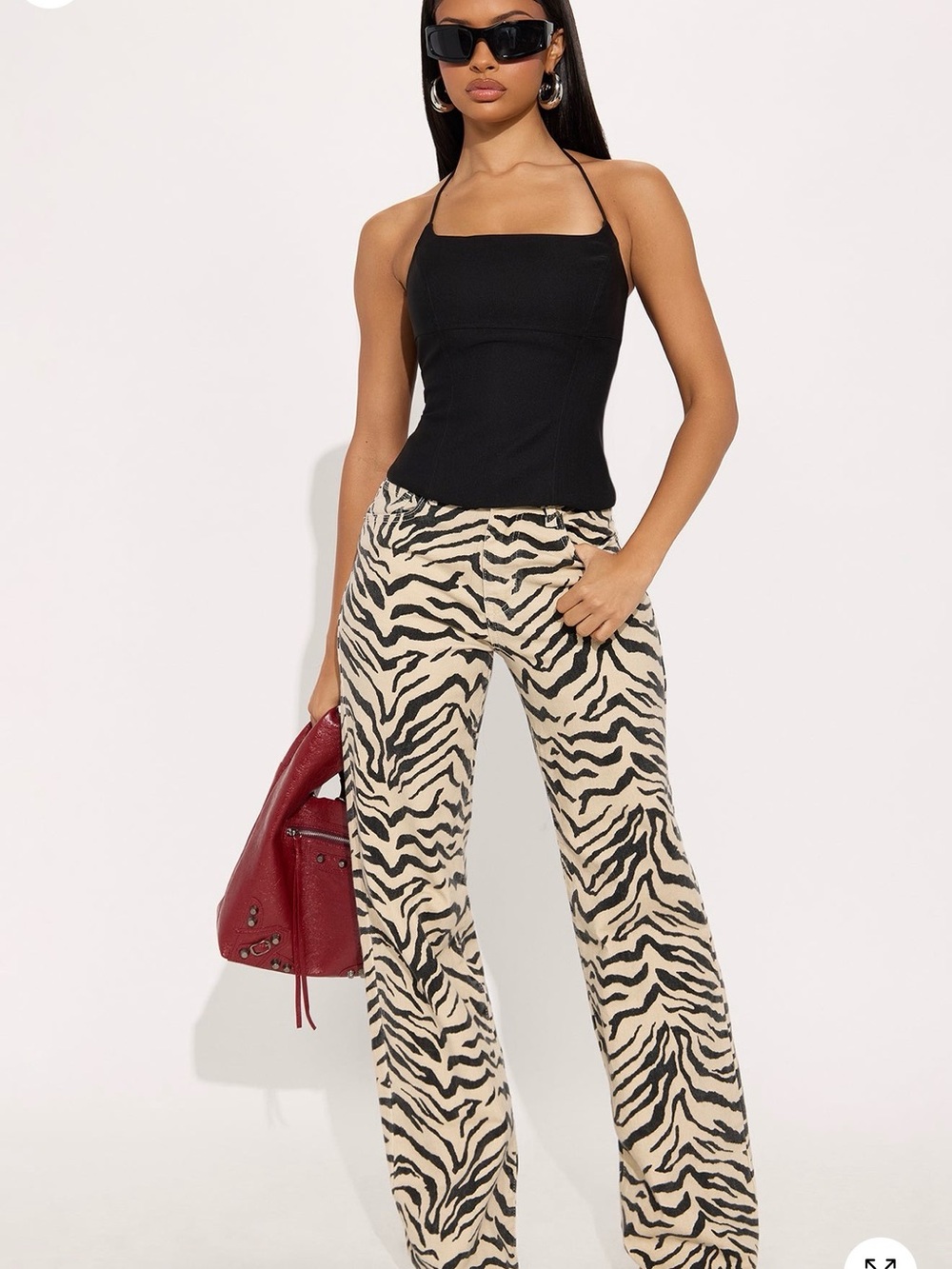 Savannah High Rise Printed Flare Jeans